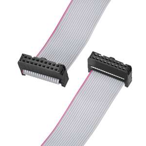 ยูเอ็กซ์เซลล์ ไอดีซีสายริบบิ้นแบบแบน 30 พิน 2.54 มม. ระยะพิทช์ 30 ซม. สีเทา สีชมพู ขั้วต่อ FFC FPC - Product Image 2