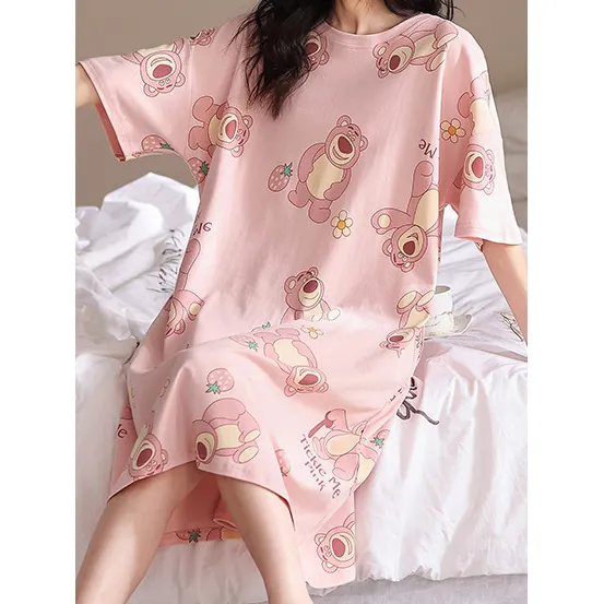 Meslek üreticisi isteğe bağlı renkler ve kumaşların pijama ev elbiseleri yüksek nitelikleri moda