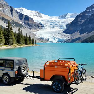 Remolque de Campamento en Forma de Lágrima, Moderno y Espacioso, para Viajes y Vacaciones al Aire Libre - Product Image 1