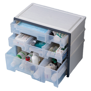 Multifunctional Organizer Makeup Plastic Stackable Storage Drawers For Medicine Pills Cosmetic Sundries