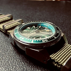 Reloj para Hombre NH35 4R35 Movimiento de Acero Inoxidable con Esfera Azul de 43 mm, Caja Samurai, Relojes de Pulsera Mecánicos Automáticos Luminosos - Product Image 5