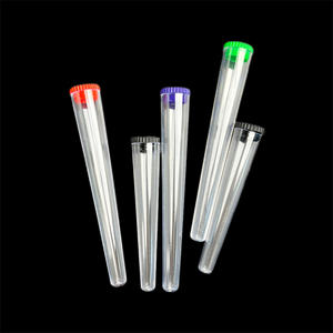 16*112mm konik şekli şeffaf plastik Pop Top tüp ile itme fiş çocuk dayanıklı konileri su geçirmez plastik koni tüp - Product Image 6