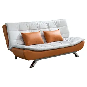 أفضل ترحيب الأزياء أريكة تتحول لسرير غطاء مخصصة Leathaire أريكة سرير طوي 1.2m واحدة أريكة سرير طوي