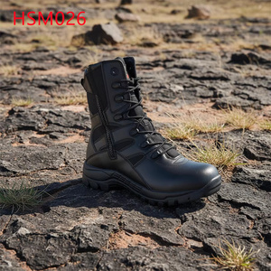 Botas <span class=keywords><strong>de</strong></span> <span class=keywords><strong>Combate</strong></span> ZYF, Forest Zone Survey, Color Negro/Arena, con Cremallera Lateral, para Exteriores, Tallas 36-47, Resistentes a Impactos, Botas Tácticas HSM026 - Product Image 1