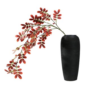 Hojas Artificiales de Locustero Rojas de un Solo Color para Decoración de Jarrones, Material para Arreglos Florales, Marca Meng Jie - Product Image 5