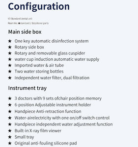 وحدة كرسي طب الأسنان من النوع الأمريكي، أحدث المبيعات الساخنة، معدات للمستشفيات والعيادات - Product Image 6