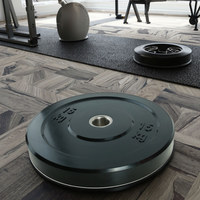 Nouvelles plaques de poids en caoutchouc noir NP300303 5-25 kg (25 lb) pour haltères de musculation et poids libres