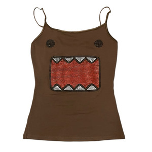 T-shirt Femme Vintage Y2K à Prix d'Usine, Imprimé Bouche de <span class=keywords><strong>Dessin</strong></span> <span class=keywords><strong>Animé</strong></span> en Strass, Col Rond, Manches Courtes, Esthétique <span class=keywords><strong>Années</strong></span> <span class=keywords><strong>2000</strong></span> - Product Image 4