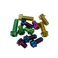 Vente chaude alliage de titane GR5 boulons à bride à tête creuse Durable M6 M8 M10 tailles vis à bride hexagonale