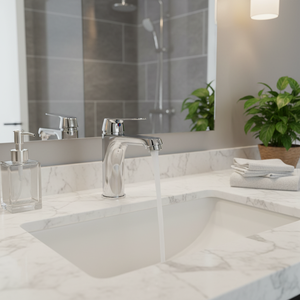 Vaguel Sanitary Ware Bathroom Single Handle Brass <b>Chrome</b> Basin E02FA355 Single Handle Brass <b>Chrome</b> Basin Bathroom E02FA35 - Product Image 4
