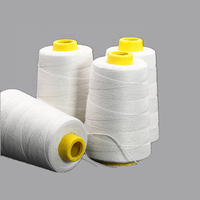 Fil chenille polyester blanc blanchi de haute qualité pour textiles et couture, fil de fermeture de sacs, OEM accepté