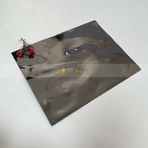 EX026 300 Series 3D Water Ripple Corrugated Stainless Steel Plate Bending Interior Decoration Wall Panel Ceiling Stylish <b>Sheets</b> - Product Image 1