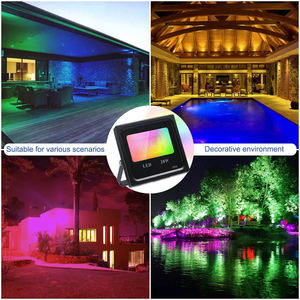 Projecteur <span class=keywords><strong>LED</strong></span> RGB 20/30/50W <span class=keywords><strong>multicolore</strong></span> avec réflecteur télécommandé éclairage <span class=keywords><strong>extérieur</strong></span> - Product Image 5