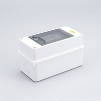 FALIANG HT Series Outdoor Power Distribution Panel Box OEM ABS Plastic Waterproof IP65 2way 3way MCB Breaker with PC Cover