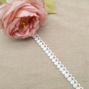 Modern 100% Cotton Embroidered Lace Trim <b>Water</b> Soluble Sustainable Home Textiles Garments Hats <b>Shoes</b> Bags Stylish Decoration - Product Image 4