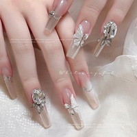 Paso Sico Bijoux d'ongles blancs de haute qualité, cristaux plats pointus effet diamant, cristaux flash, cristaux en forme d'œuf de pigeon, cristaux en forme de bonbon de roche à angle droit
