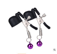 BDSM Brustklammer mit Glocke und Vibration, Sexspielzeug für Sklaven, Brustwarzenklammern, Brust-Vibrator, Stimulations-Sexspielzeug im Schmetterlingsstil für Frauen