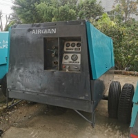 Kompresor udara bekas merek Airman PDS400S mesin ISUZU portabel 7bar 100psi 11.3m 3/menit 400cfm kompresor udara tangan kedua