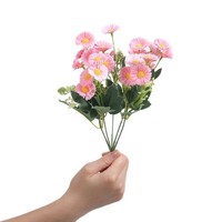 Fleurs artificielles réalistes en plastique, marguerites, décorations pastorales fraîches et écologiques pour la table à manger, le salon