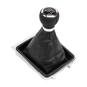 Volkswagen Car Gear <b>Shift</b> <b>Knob</b> Leather 5 6 Speed Ergonomic Replacement Cover - Product Image 4