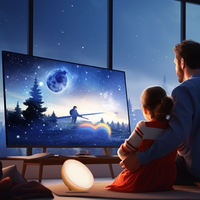 Nouvelle lampe de nuit d'intérieur en forme de bol, lampe intelligente RGB à commande vocale, LED alimentée par USB, idéale pour les fêtes