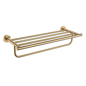 <span class=keywords><strong>TOMU</strong></span> Kit d'accessoires de salle de bain en or brossé de haute qualité porte-serviettes simple/Double porte-serviettes porte-rouleau de papier brosse de toilette SUS304 - Product Image 1