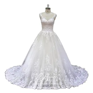 XF17146 hot sale ball gown wedding dress sleeveless elegant bridal gowns for wedding