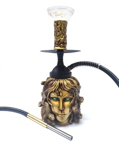 Cachimba Árabe con Diseño Creativo de <span class=keywords><strong>Medusa</strong></span> de la Mitología Griega Europea, Cachimba Duradera de Aleación de Aluminio, <span class=keywords><strong>Shisha</strong></span> Luminosa para Fumar en la Noche - Product Image 6