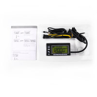 Runleader Digital Multifungsi Pengukur Jam, Takometer Voltase Meter Voltmeter Jam untuk Pemotong Rumput Snowmobile Laut