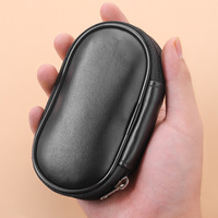 Lot de 10 mini-pinceaux de maquillage portables de voyage, à manche court, avec sac en PU rose pour le voyage