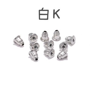 Tapones para los oídos metálicos en forma de bala, insertos de aleación de zinc para pendientes, para hacer joyas DIY, paquete de 5000 piezas - Product Image 4