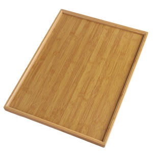 Vente en gros Plateau rectangulaire en bois de bambou simple pour les collations Thé Barbecue pour le salon Liquidation spéciale - Product Image 5