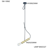 Lámparas Colgantes LED Modernas Nórdicas Esmeriladas E27 Doradas para Decoración del Hogar, Sala de Estar, Comedor