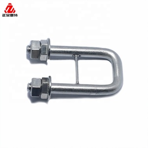 LEITE 3/8 "-16x2" perno U con arandela y la tuerca galvanizado por inmersión en caliente - Product Image 3