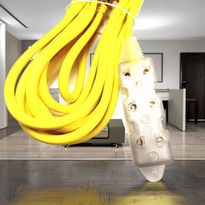 5M 16AWG CCA clear Sockt 3 Outlet Sudamérica Cables de alimentación eléctrica Cables de extensión Cable de extensión con múltiples salidas - Product Image 5