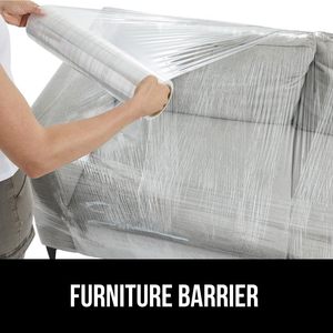 Clear Industrial <b>Stretch</b> <b>Wrap</b> Film with Handle, Multipack for Moving Supplies, Heavy Duty Plastic Packing <b>Wrap</b> for Shipping - Product Image 3