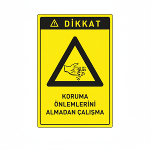 Produit de sécurité Levha pour le travail sans prendre des mesures préventives Dikkat Koruma - Product Image 2