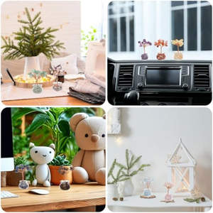 Albero di Cristallo di Quarzo Curativo Fatto a Mano, Albero della Vita in Pietra Naturale, Mini Bonsai Portafortuna per Casa e Ufficio - Product Image 6