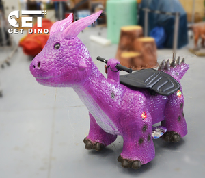 Scooter <span class=keywords><strong>El</strong></span>éctrico Personalizable de 24V con Diseño de Dinosaurio <span class=keywords><strong>Dragón</strong></span> Occidental para Parques Infantiles, Centros Comerciales y Zonas de Entretenimiento - Product Image 5