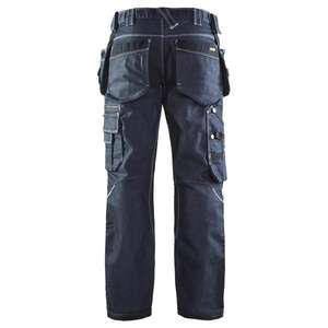 BLAKLADER - 196011418999D124 Pantalones artesanos elásticos X1900 Denim Azul marino/Negro-PANTALÓN DE TRABAJO EAN 7330509482490 - Product Image 3