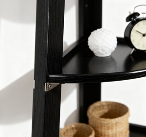 독립형 나무 코너 스토리지 랙, 장식 코너 스탠드 선반 - Product Image 4