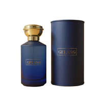 Vente en gros de flacons de parfum de luxe avec logo personnalisé, emballage en boîte en papier, couvercle magnétique, flacon pulvérisateur en verre, coffret cadeau de parfum