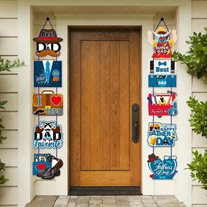 Meilleur papa porte avant décoration suspendue pour fête des pères fête fête vaisselle décorations de table bannière pour la célébration de papa - Product Image 5