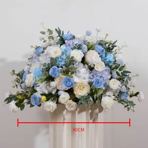 Event Decoration Supplies Party Items Big Peony Red Roses Premium Silk Flowers Fake Flower Ball Centerpieces For Wedding Table