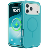   Étui robuste 3-en-1 pour iPhone 16E 16 15 14 Plus 12 13 17 Pro Max Air pour coque de charge magnétique