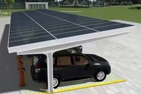 BIPV Panneau solaire Carport Shed Park Module photovoltaïque PV Centrale électrique