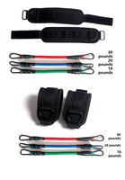 Bande de résistance élastique TPE pour machine à câble, entraîneur de cheville, boucle de pied, pour fessiers et jambes, corde de résistance pour le remodelage corporel