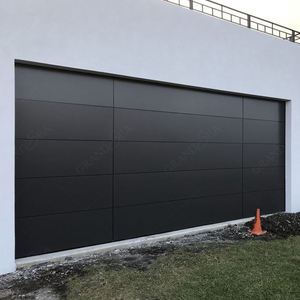 <span class=keywords><strong>Porte</strong></span> de <span class=keywords><strong>garage</strong></span> <span class=keywords><strong>sectionnelle</strong></span> pleine en aluminium noir moderne <span class=keywords><strong>motorisée</strong></span> australienne pour entrée - Product Image 2