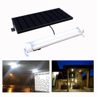 Lampe solaire à LED pour l'extérieur, IP65, avec capteur de lumière, 2600 lumens, pour entrepôt, gare routière, hangar, cour
