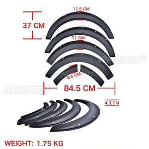 Para Toyota HIACE Serie 200 2005-2018: Embellecedores de guardabarros, kit de carrocería para ceja de rueda, arco de rueda, extensión de guardabarros, pieza exterior. - Product Image 6